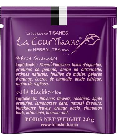 La Courtisane Herbal Tea Wild Blackberries Kosher Gluten-Free 80 Count 349g Wild Blackberries 349 g(Pack of 80) - Buy Online on GoSupps.com
