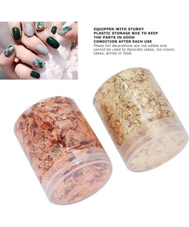 Manicure Gold Foil Plastic Storage Box 5g Sturdy Gold Foil for Acrylic Paint Nail Art Manicures Photo Frames - Buy Online on GoSupps.com