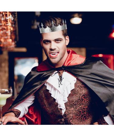 Bridal Baroque King Crown Metal Vintage Black Crown Men Headband Male Crown Stage Performance Crown Decorative Headdress for Cosplay Decorative Crown - Buy Online on GoSupps.com