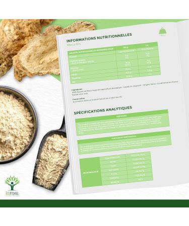 Maca Bio - Bioptimal - En Poudre - Racine de Maca Jaune du P rou - Energie Libido Sexualit Fertilit Homme Femme - Qualit Premium - 100% Pur - Conditionn en France - Certifi Ecocert - 100 g 100 g (Lot de 1) - Buy Online on GoSupps.com