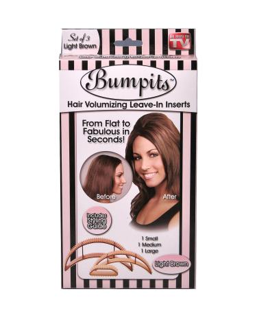Bumpits 21431 Hair volumizing Leave-in Inserts Light Brown by Bumpits