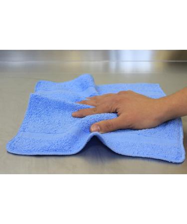 15 Pack Small Cotton Wash Cloths - Super Soft Towels in Burgundy, Blue, and Pink - Buy Online on GoSupps.com
