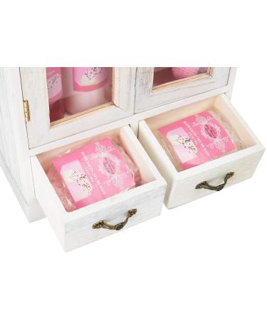 Brubaker Cosmetics 10-Part Vegan Bathing & Care Gift Set - Cherry Blossoms & Rice Milk - Vintage Beauty Cabinet - Buy Online on GoSupps.com