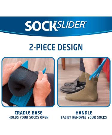Allstar Innovations Sock Slider Kit & Shoe Horn | Easy On/Off, Pain-Free Solution | As Seen on TV - Buy Online on GoSupps.com