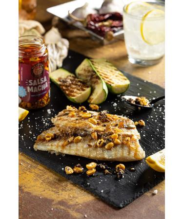 Tia Lupita Salsa Macha Chili Crunch Oil - 2 x 7.5oz Bottles | Gluten Free Non-GMO & Vegan | Flavorful Peanut & Chile Morita - Buy Online on GoSupps.com