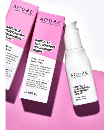 Acure Radically Rejuvenating Niacinamide Serum 1 fl oz - Brighten & Hydrate Skin - Buy Online on GoSupps.com