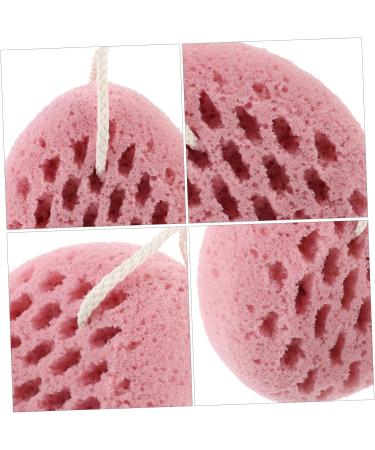 COOLHIYA Bath Sponge Exfoliating Tool Shower Scrubber Body Sponges Reusable Frosted Ball Bath Sponges for Shower Women Exfoliating Sponge Skin Body Scrubber Pink Child Pouf Tub Polyurethane - Buy Online on GoSupps.com