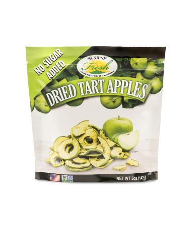 Dried Tart Apple Slices, No Added Sugar, Sunrise Fresh Dried Fruit Co. 5oz bag - Buy Online on GoSupps.com
