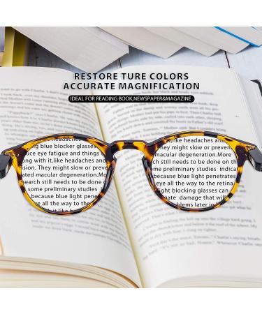 5 Pack Blue Light Blocking Reading Glasses Round Frame for Men and Women - 5 Color Assorted 2.75 Strength - Buy Online on GoSupps.com