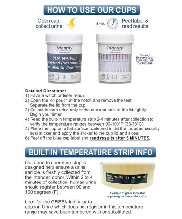 12 Panel Drug Test Cup Urine Drug Test Kit - Pack of 2 - Buy Online on GoSupps.com
