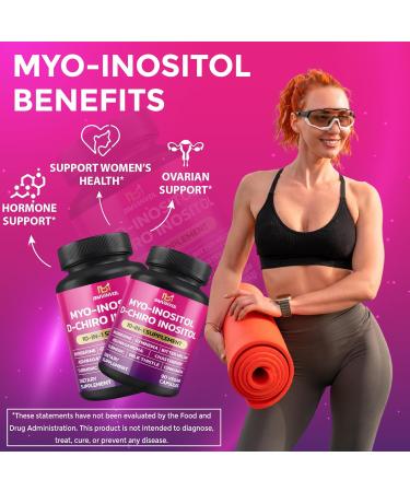 BMVINVOL 2 Pack Inositol Supplement-Myo-Inositol and D-Chiro Inositol Ideal 40:1 Ratio - Plus Berberine Cinnamon Ashwagandha+5 More-60 Day Supply - Buy Online on GoSupps.com
