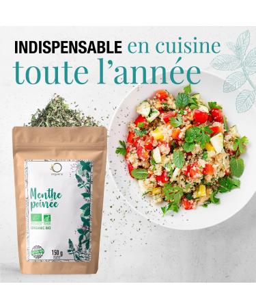 ORIGEENS ORGANIC PEPPERMINT LEAVES 150g | Dried Mint for Iced Tea and Cooking | Loose Leaf Infusion - Buy Online on GoSupps.com