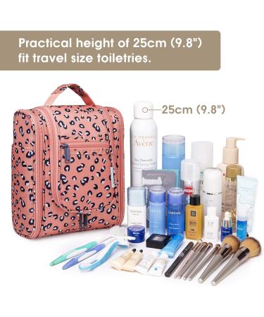 Leopard Travel Hanging Toiletry Bag for Women - Medium Size Makeup Organizer - Buy Online on GoSupps.com