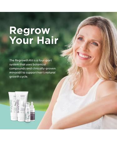 Women's Regrowth Kit Plus: Shampoo, Conditioner, 2% Minoxidil, Foamer - 1 Month Supply - Buy Online on GoSupps.com