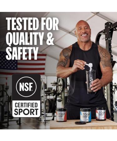 ZOA Pre Workout Powder Zero Sugar NSF Certified for Sport with Electrolytes 200mg - 25 Servings - Wild Berry - 13 Oz - Buy Online on GoSupps.com