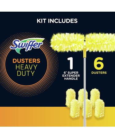 Swiffer Ceiling Fan Duster Super Extender Handle Starter Kit with 6 Heavy Duty Refills - Buy Online on GoSupps.com