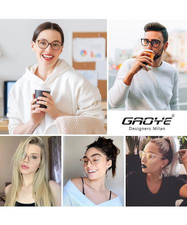 Gaoye Blue Light Blocking Glasses | Round Cateye Frame | UV Ray Filter | Computer Gaming Glasses - GY1696 | 3 Colors - Buy Online on GoSupps.com