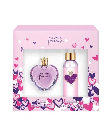 Vera Wang Princess 2-Piece Gift Set with 1-Ounce Eau de Toilette and 4-Ounce Body Mist Total Retail Value $58.00