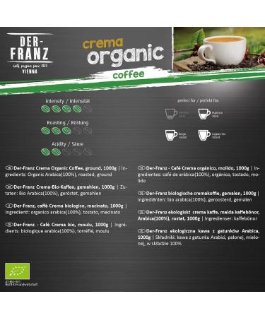  Der-Franz Der-Franz UTZ Ground Organic Coffee 1000g - Buy Online on GoSupps.com