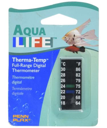 Penn-Plax DT014 Digital Thermometer Small Strip, 2" | Great for Checking The Water Temperature in Smaller Tanks - Buy Online on GoSupps.com