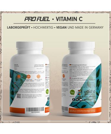 High-Dose Vitamin C Capsules - 730 Vegan 500mg Calcium Ascorbate - Lab-Tested Additive-Free Optimal Quality - Buy Online on GoSupps.com