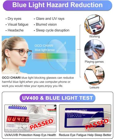 OCCI CHIARI Bifocal Reading Glasses for Women - Blue Light Blocking Clear Top Stylish & Affordable - Available in 1.0 to 3.5 (200+ Brown - Buy Online on GoSupps.com