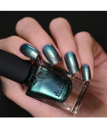 ILNP Stardust Ultra Chrome Nail Polish - Silver to Teal | 0.4 Fl Oz - Buy Online on GoSupps.com