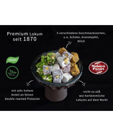 Palanci Turkish Sweets Mix | Premium Lokum & Mini Lokum 400g | Vegan Jelly Fruit with Pistachios Hazelnut Chocolate | Authentic Oriental Delight Since 1870 - Buy Online on GoSupps.com