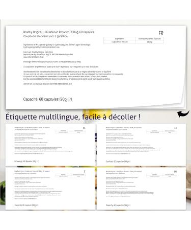 Healthy Origins L-Glutathione Reduced 250mg 60 Vegan Vegetarian Soy Free Gluten Free Non-GMO - Buy Online on GoSupps.com