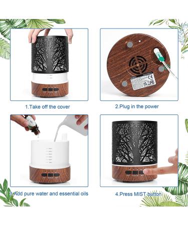 XCXP 300ml Metal Oil Diffuser Aroma Humidifier for Large Room - Brown - Buy Online on GoSupps.com