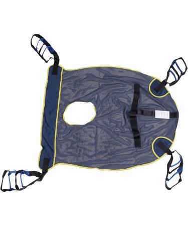 Patient Lift Sling 507lb Weight Capacity Adjustable Mesh Transfer Blanket with Commode Opening Full Body Patient Aid Device for Elderly Bed Positioning and Lifting Patient Shower Toileting - Buy Online on GoSupps.com