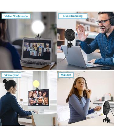 4-inch Video Conference Ring Light for Computer, Laptop & Monitor - Clip-on Small Ring Light for Zoom Meetings, Live Streaming, Online Teaching & Interviews - Buy Online on GoSupps.com