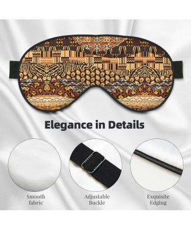 SSIMOO African Style Patchwork Eye Mask | Ultra-Soft Light-Blocking for Ultimate Comfort & Restful Sleep - Buy Online on GoSupps.com