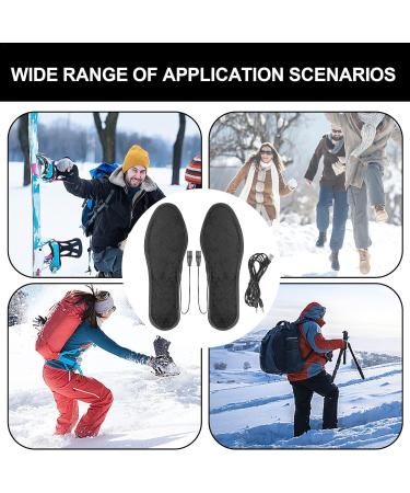 Rechargeable USB Heated Insoles - Cuttable Electric Foot Warmers for Sizes 37-38 | Washable Comfort & Warmth - Buy Online on GoSupps.com