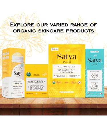 Satya Organic Eczema Balm - Easy Glide Eczema Chafe Stick - Full Body Chafing Balm - Eczema Cream Baby and Adults - 1 oz Eczema Treatment Eczema Glide Stick - Buy Online on GoSupps.com