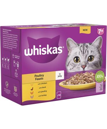 whiskas Wet Cat Food Pouches - Pack of 12 - 3 Oz. - Mixed Selection - Buy Online on GoSupps.com