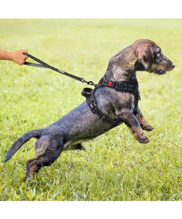 POPOT No Pull Dog Harness - Reflective Pet Vest with Control Handle for Daily Training & Walking - Black Medium - Buy Online on GoSupps.com