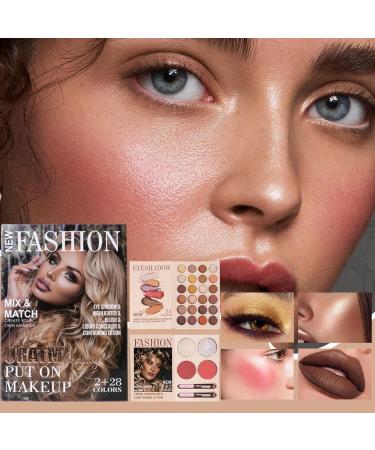  DAWCBVJQ Makeup Palette Long Lasting Opaque Blush | Highly Pigmented Powder Eyeshadow Palette for Daily Use Party Travel Birthday Dating - Buy Online on GoSupps.com