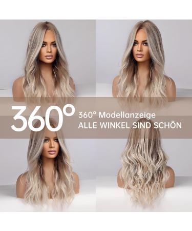 Testar 26-Inch Long Blonde Wig for Women | Natural Loose Wavy Synthetic Hair - Perfect for Daily Wear - Buy Online on GoSupps.com