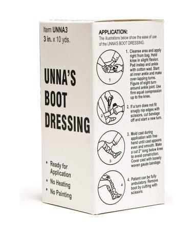 Buy Grafco Unna's Boot Dressing Without Calamine - 3x10 Yards (Pack of 12) | International Shipping Available - Buy Online on GoSupps.com