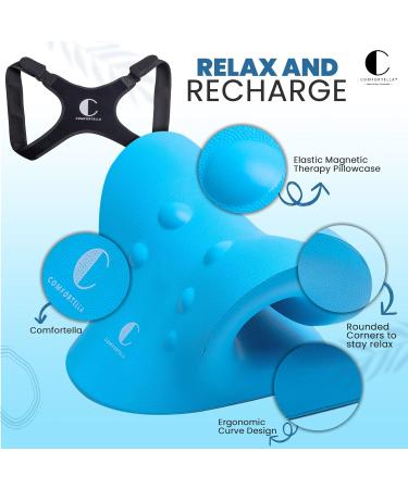 Pain Relief Kit: Neck Stretcher Cloud, Posture Corrector for Men & Women - Cervical Traction Device, Back Brace for Spine Alignment, Shoulder Support - Neck, Back, Shoulder Pain Relief - Buy Online on GoSupps.com