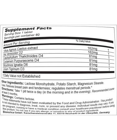 Mastodynon 60 Tablets - Natural Relief for Menstrual Symptoms - Buy Online on GoSupps.com
