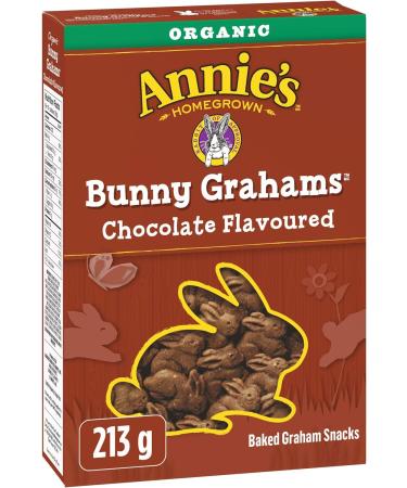 Annie's Homegrown Organic Chocolate Bunny Grahams 213 Grams & Organic Cheddar Bunnies Baked Snack Crackers 213 Grams - Buy Online on GoSupps.com