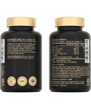 Keto Diet Pills with Apple Cider Vinegar & MCT Oil - 120 Capsules, Men & Women Supplement - Made in UK - Buy Online on GoSupps.com