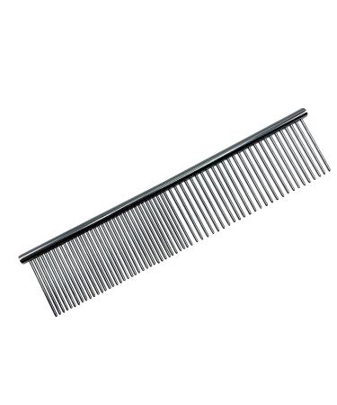 Dog Comb For Grooming Professional Stainless Steel Metal Dog Cockapoo Pet Cat Grooming 7.5" Comb Rake Brush Tool For Long Haired Dogs