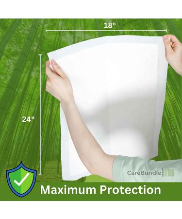CareBundle Bamboo Disposable Changing Pads for Baby - 100% Plastic Free | Pack of 36 Pads - Buy Online on GoSupps.com