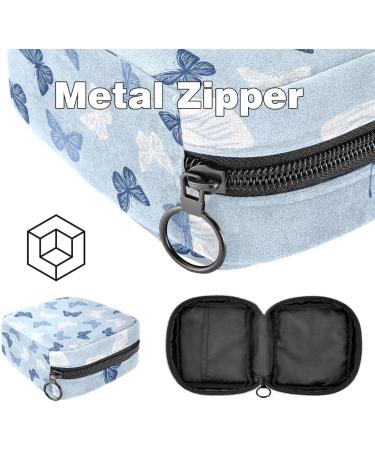 Colorful Butterfly Women's Binding Bags - Stylish Tampon Storage with Zip Pockets | Multi-Functional Menstrual Bags - Buy Online on GoSupps.com