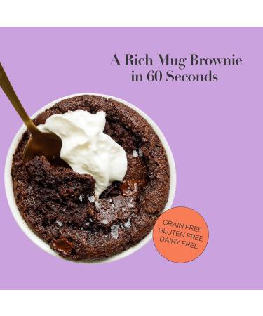 Stellar Eats Instant Treat in a Cup | Single-Serve Treat with 7g Protein | Grain-Free Gluten-Free Dairy-Free Plant-Based Paleo-Friendly | Ready in 1-2 Minutes | Made with 7 Real Ingredients | Non-GMO Kosher (Fudge Brownie 8 Pack) - Buy Online on GoSupps.com