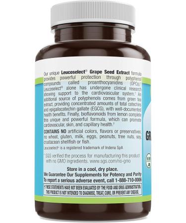 Livamed - Leucoselect Grape Seed Extract 50 mg Veg Tabs 120 Count - Buy Online on GoSupps.com
