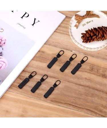 Toymis 6-Piece Universal Zipper Repair Kit - Removable Metal Pulls for Jackets Clothing Pants Jeans Luggage & Handbags - Durable Black Zippers - Buy Online on GoSupps.com